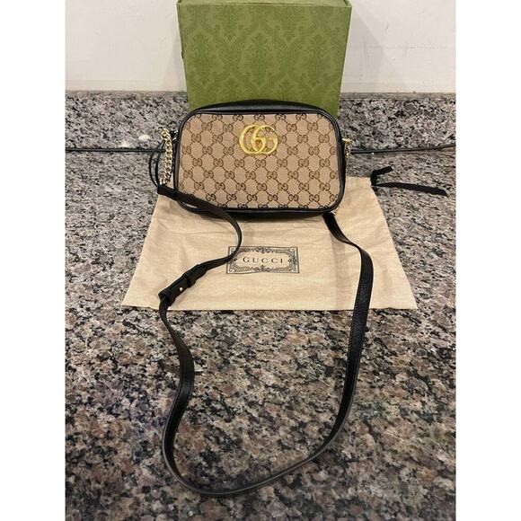 Gucci GG Marmont Shoulder Diagonal Quilted Canvas Small SPB-JB 347956 - Picture 3 of 9